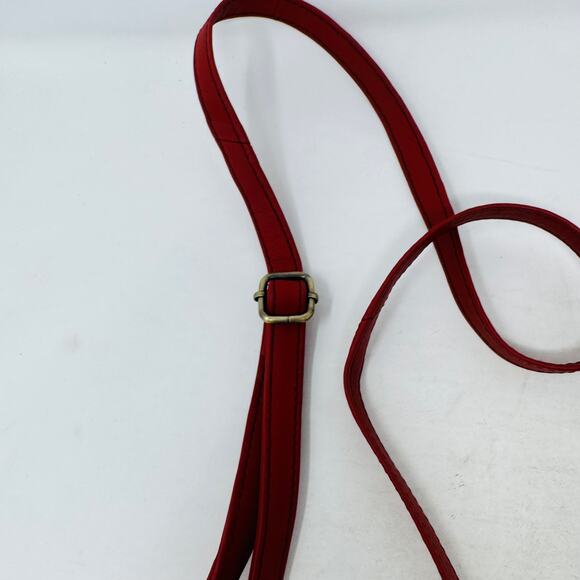 Soruka Colorblock Leather Crossbody Bag Blue Red Green Adjustable Strap Artisan - Picture 5 of 12